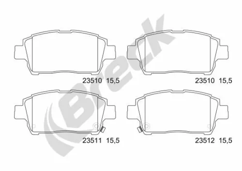 Brake Pad Set, disc brake
