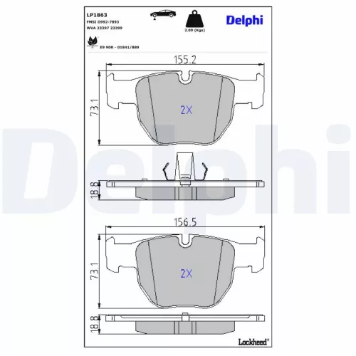 Brake Pad Set, disc brake