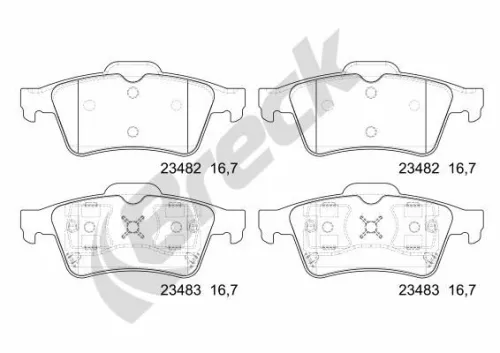 Brake Pad Set, disc brake