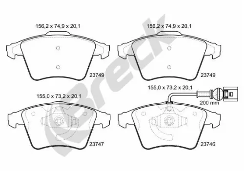 Brake Pad Set, disc brake