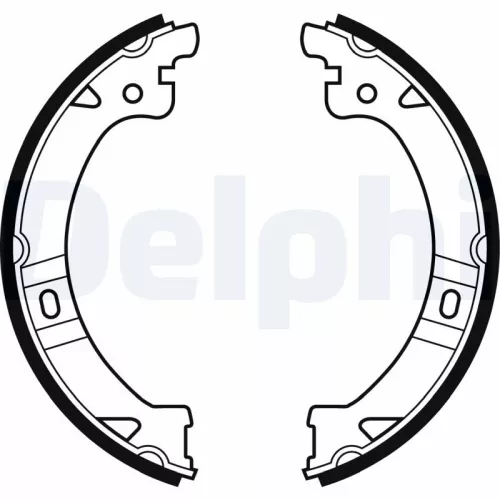 Brake Shoe Set, parking brake