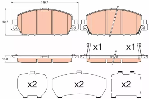 Brake Pad Set, disc brake