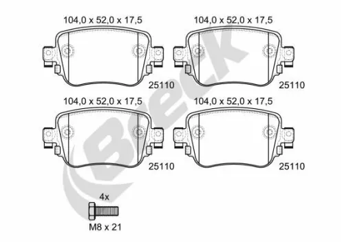 Brake Pad Set, disc brake