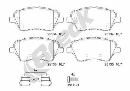 Brake Pad Set, disc brake