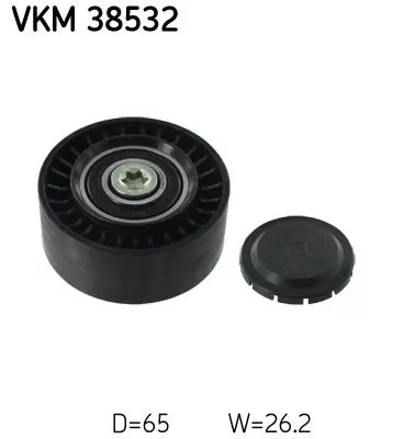 Deflection/Guide Pulley, V-ribbed belt