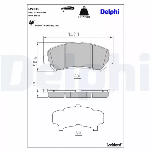 Brake Pad Set, disc brake