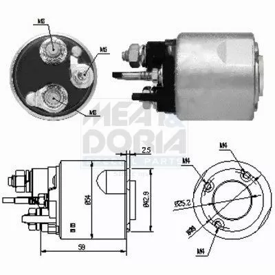 Solenoid Switch, starter
