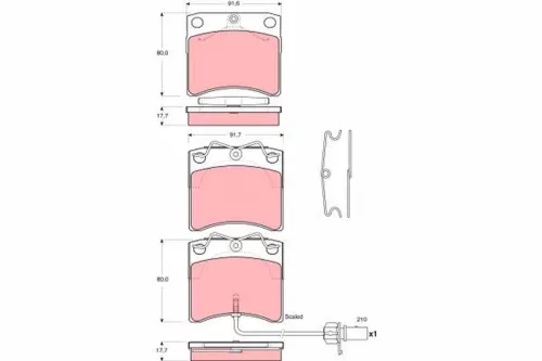 Brake Pad Set, disc brake