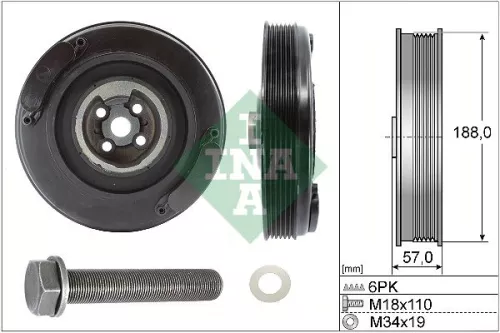 Belt Pulley Set, crankshaft