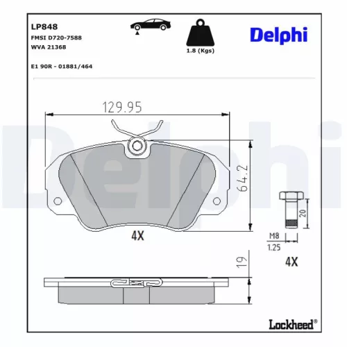 Brake Pad Set, disc brake