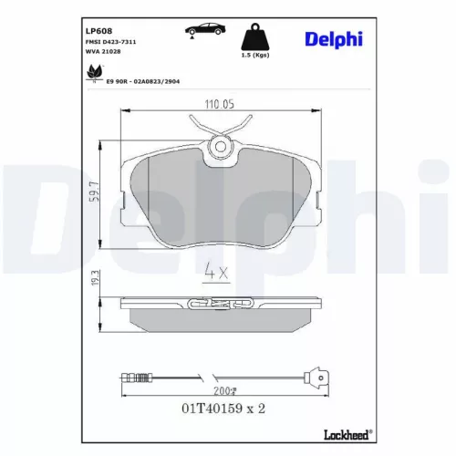 Brake Pad Set, disc brake