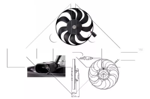 Fan, engine cooling