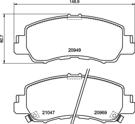 Brake Pad Set, disc brake