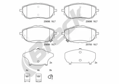 Brake Pad Set, disc brake
