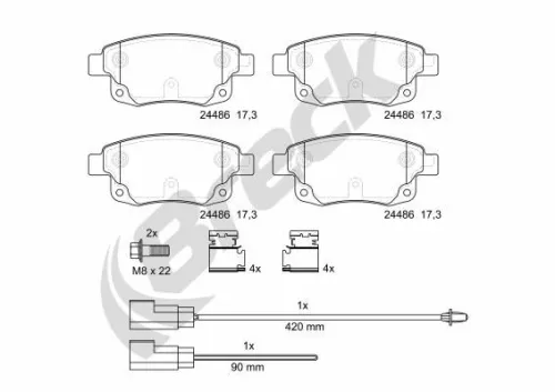 Brake Pad Set, disc brake