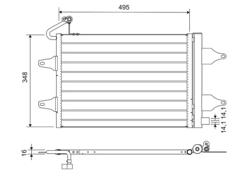 Condenser, air conditioning