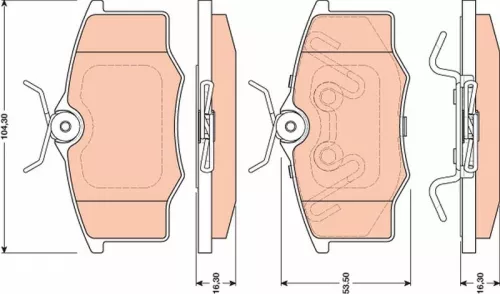 Brake Pad Set, disc brake
