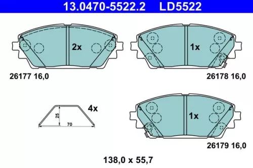Brake Pad Set, disc brake