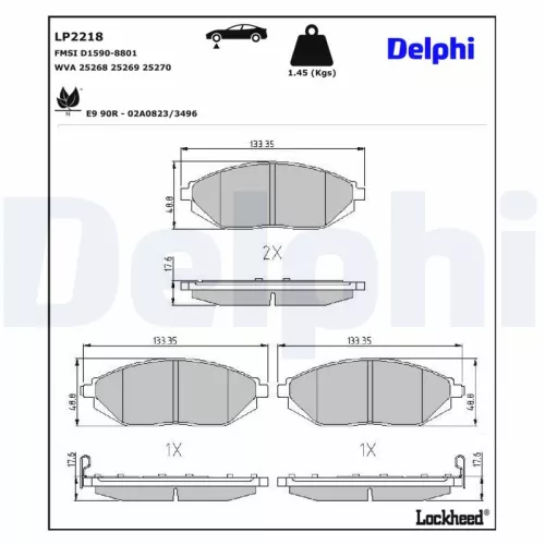 Brake Pad Set, disc brake