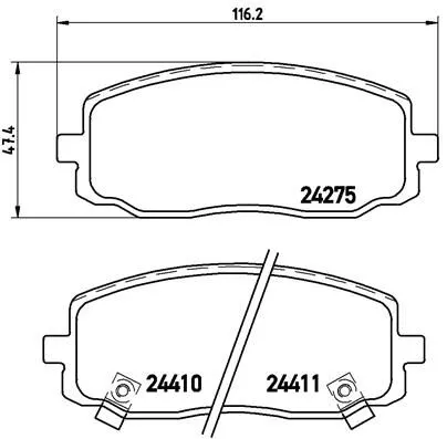 Brake Pad Set, disc brake