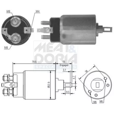 Solenoid Switch, starter