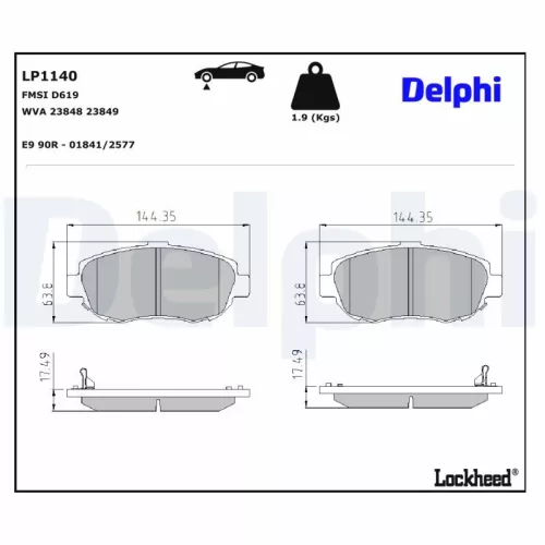 Brake Pad Set, disc brake