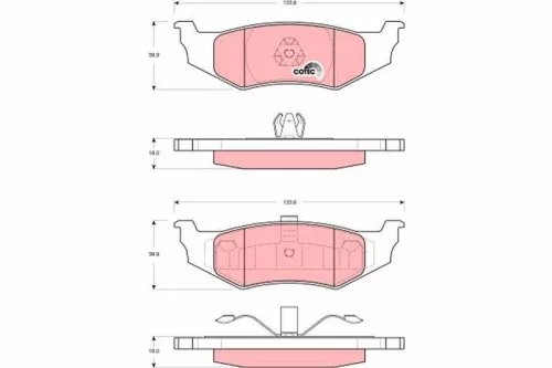 Brake Pad Set, disc brake