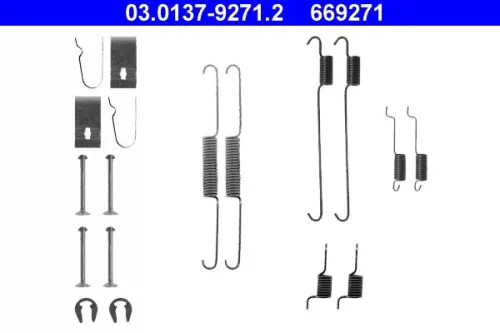 Accessory Kit, brake shoes