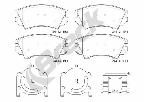 Brake Pad Set, disc brake