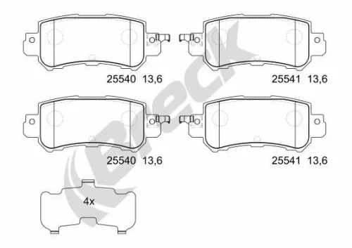 Brake Pad Set, disc brake