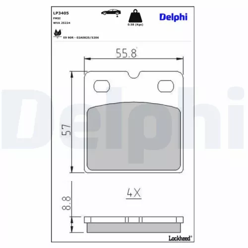 Brake Pad Set, disc brake
