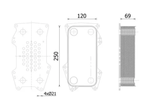 Oil Cooler, engine oil
