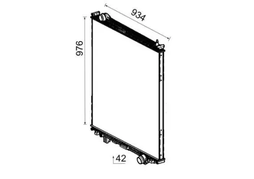 Radiator, engine cooling