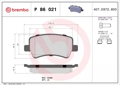 Brake Pad Set, disc brake