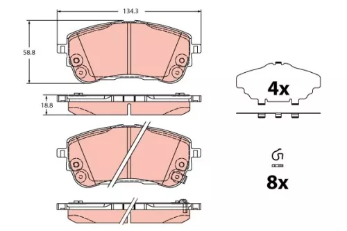 Brake Pad Set, disc brake