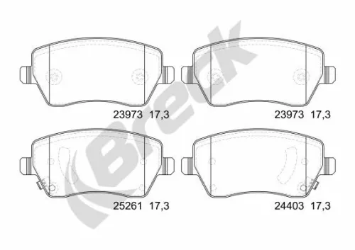 Brake Pad Set, disc brake