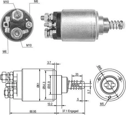 Solenoid Switch, starter
