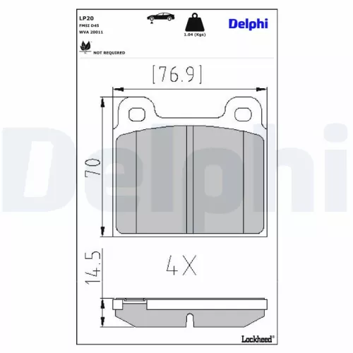 Brake Pad Set, disc brake
