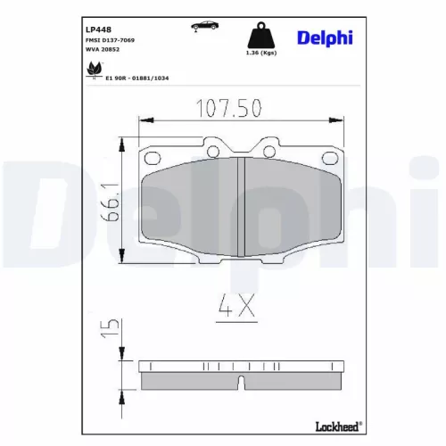 Brake Pad Set, disc brake