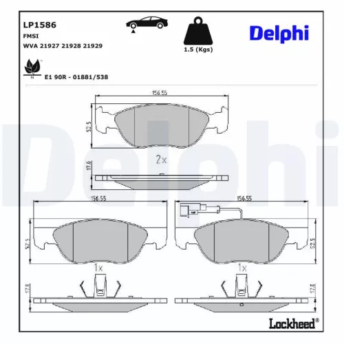Brake Pad Set, disc brake