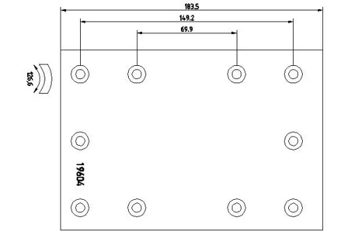 Brake Lining Kit, drum brake