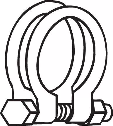 Clamping Piece, exhaust system