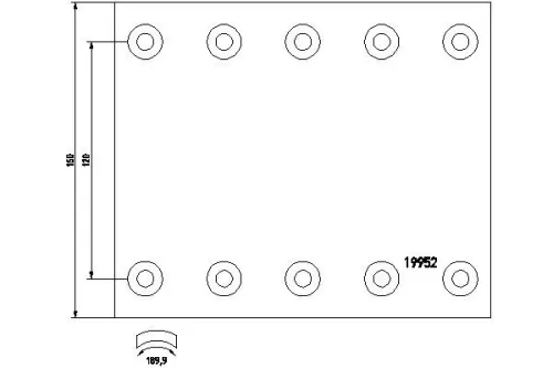 Brake Lining Kit, drum brake
