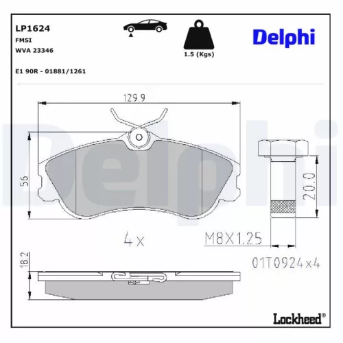 Brake Pad Set, disc brake