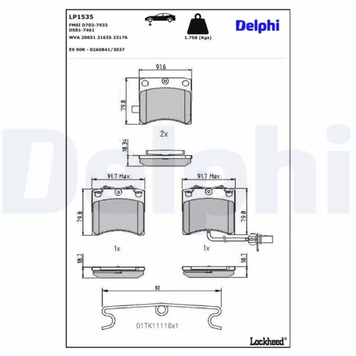 Brake Pad Set, disc brake